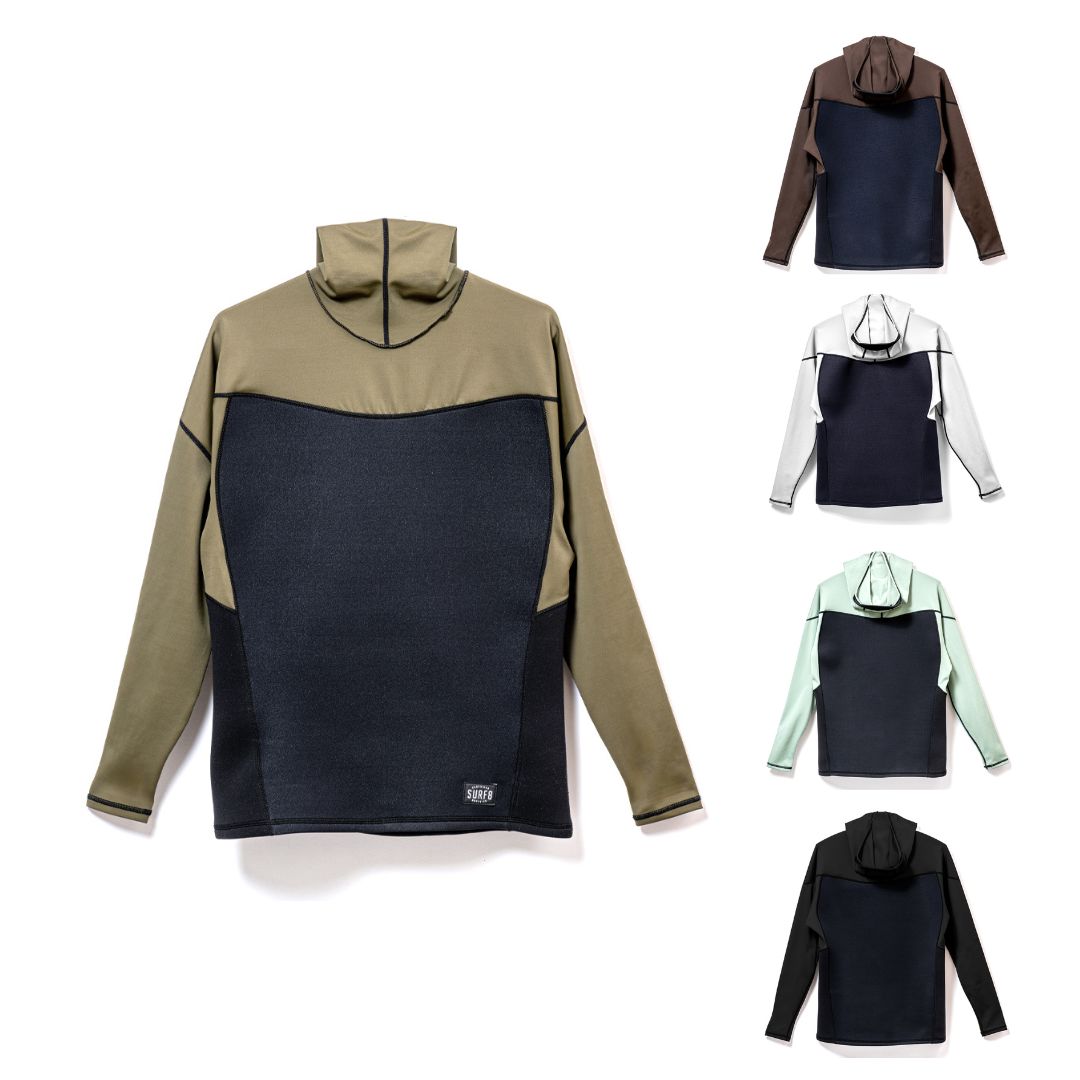 パフォーマンス重視 85S6SJ1 1mmフ―ディー長袖ラッシュ